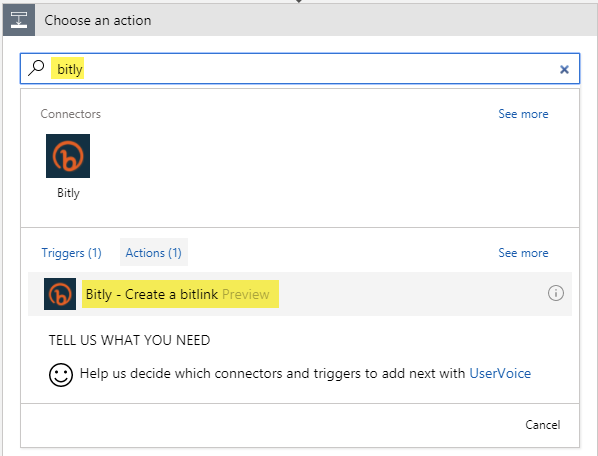 Azure Logic App - Define Bitly Connector